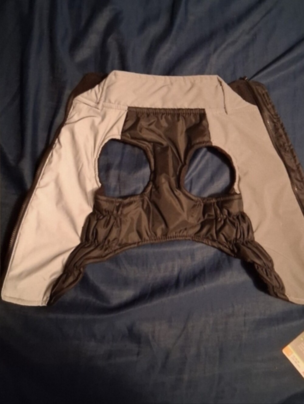 Stylish Black and Gray Dog Jacket for a small dog.  New!